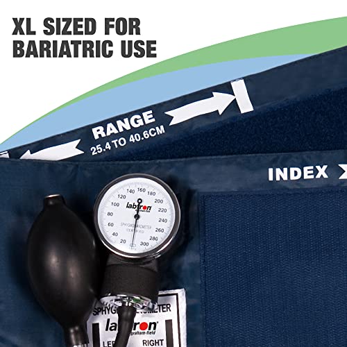 Image of Graham-Field Manual Blood Pressure Monitor - Adult Size, Blue BP Cuff with Aneroid Gauge and Carry Case