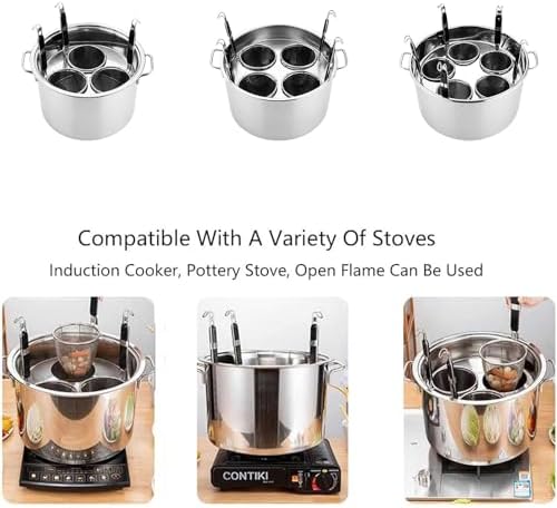 多機能パスタクッカー、仕切りとザル、ストレーナー付き、ステンレススチールストックポット、家庭用キッチン、レストラン、業務用調理鍋