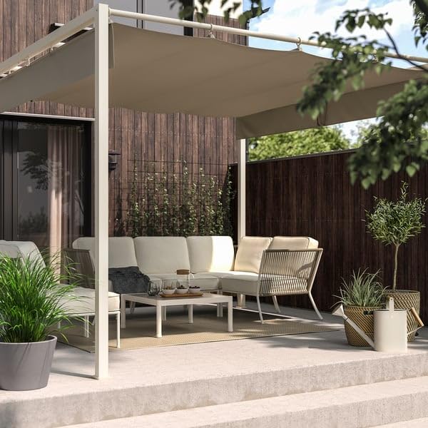 Image of ProTuning HAMMARON Pergola, grey-beige /dark grey-beige, 300x300 cm