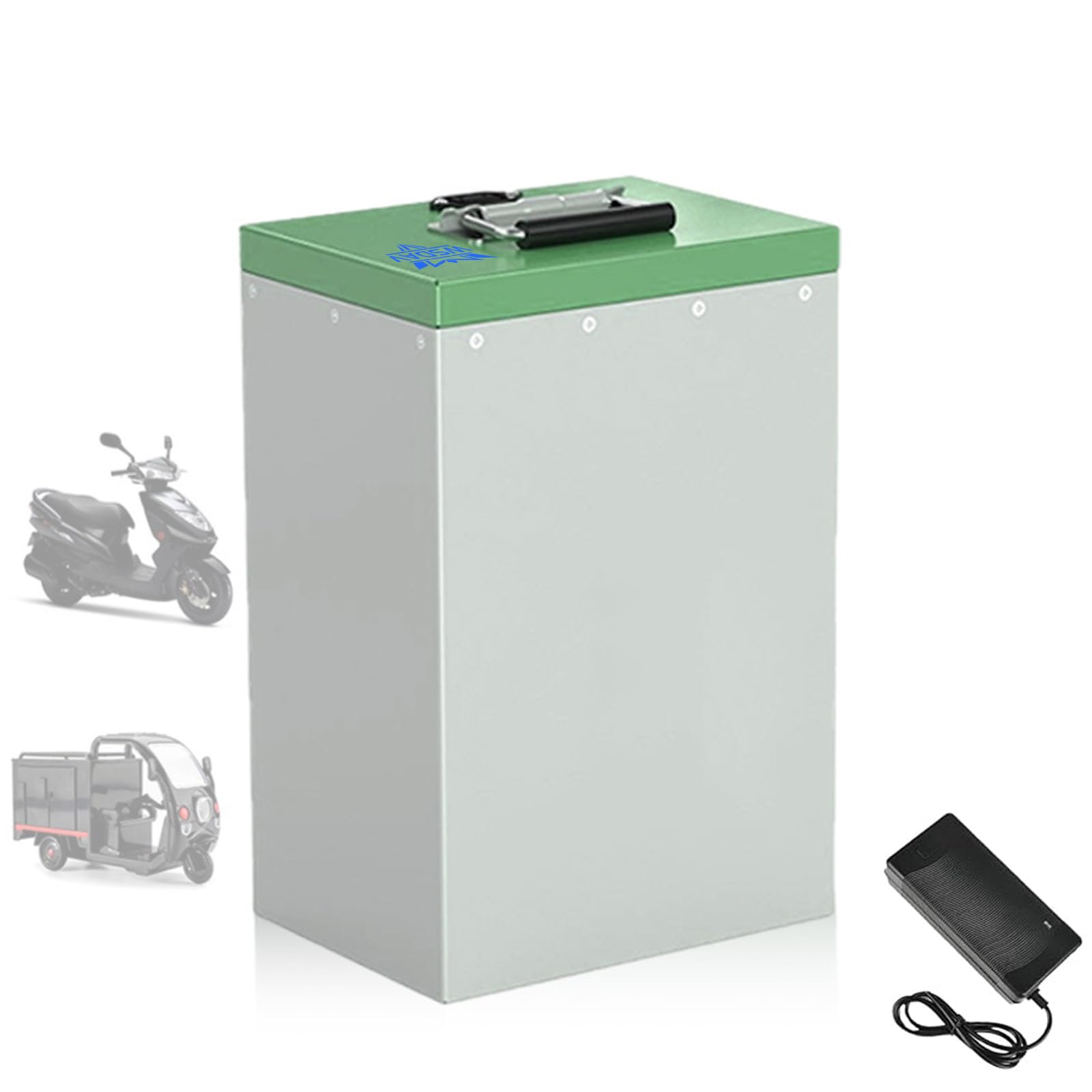 Batterie Lithium-Fer-Phosphate 48 V, 60 V, 72 V pour Motos, 30 Ah, 45 Ah, 55 Ah, 60 Ah, 70 Ah pour voiturettes de Golf, avec Chargeur,48v55ah