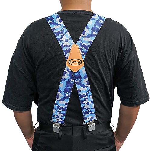 Image of MELOTOUGH Men's Suspenders w /Clip Heavy Duty suspenders for men Big and Tall Work suspenders for Jeans