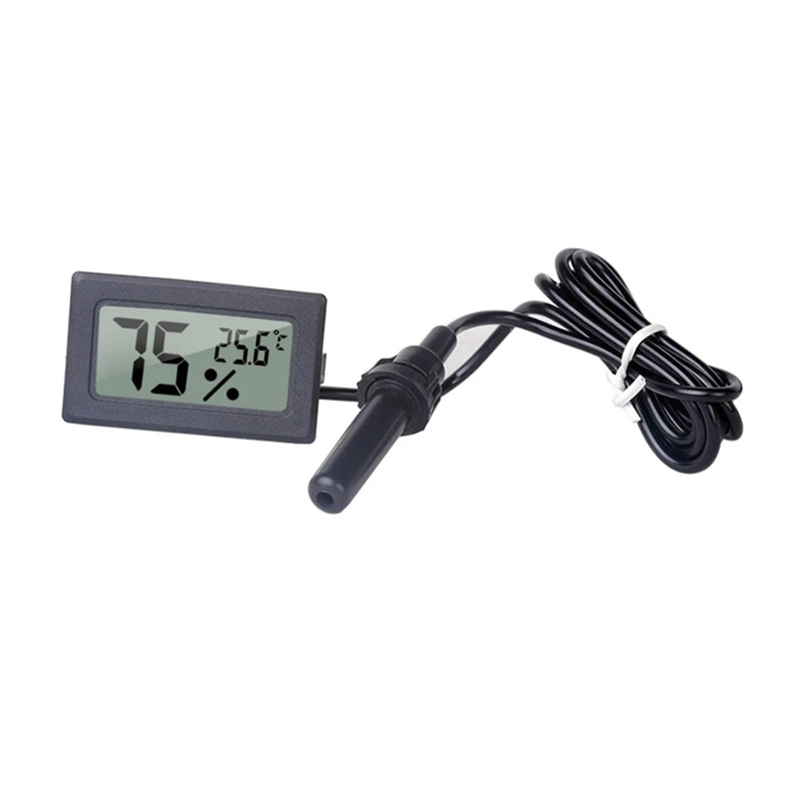JJKKOZVQF Digital LCD Indoor Convenient Temperature Sensor Humidity Meter Thermometer Hygrometer Gauge for Refrigerator Aquarium(1)