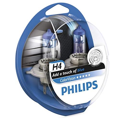 Philips ColorVision Bombilla para faros delanteros azul 12342CVPBS2 - bombilla para coches (55W, H4, Fog light, High beam, Luz interior, Low beam, Parking light, Signaling, Stop light)