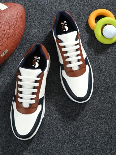 Image of STANPHORD mens Aura Casual Sneakers | Smart Sports Comfortable Lightweight | Colourblocked | Lace Up | Running | Walking | Training | Stylish Outdoor Shoes | Daily & Occasion Wear | Smart & Trendy | Comfortable