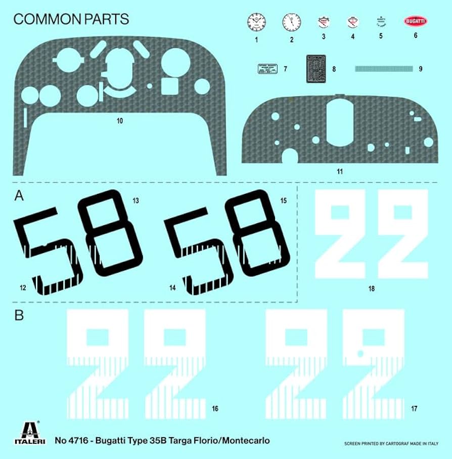 Amazon | イタレリ 1/12 ブガッティ タイプ35B 1928 タルガ