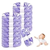 vacvad Windeleimer-Nachfüllpackung, 4,5 m, Windeleimer-Entsorgungsbeutel, Ersatz für Tommee Tippee Angelcare Windeleimer-Nachfüllpackungen, Litter Genie, Diaper Genie, Littycat, Violett, 12 Stück