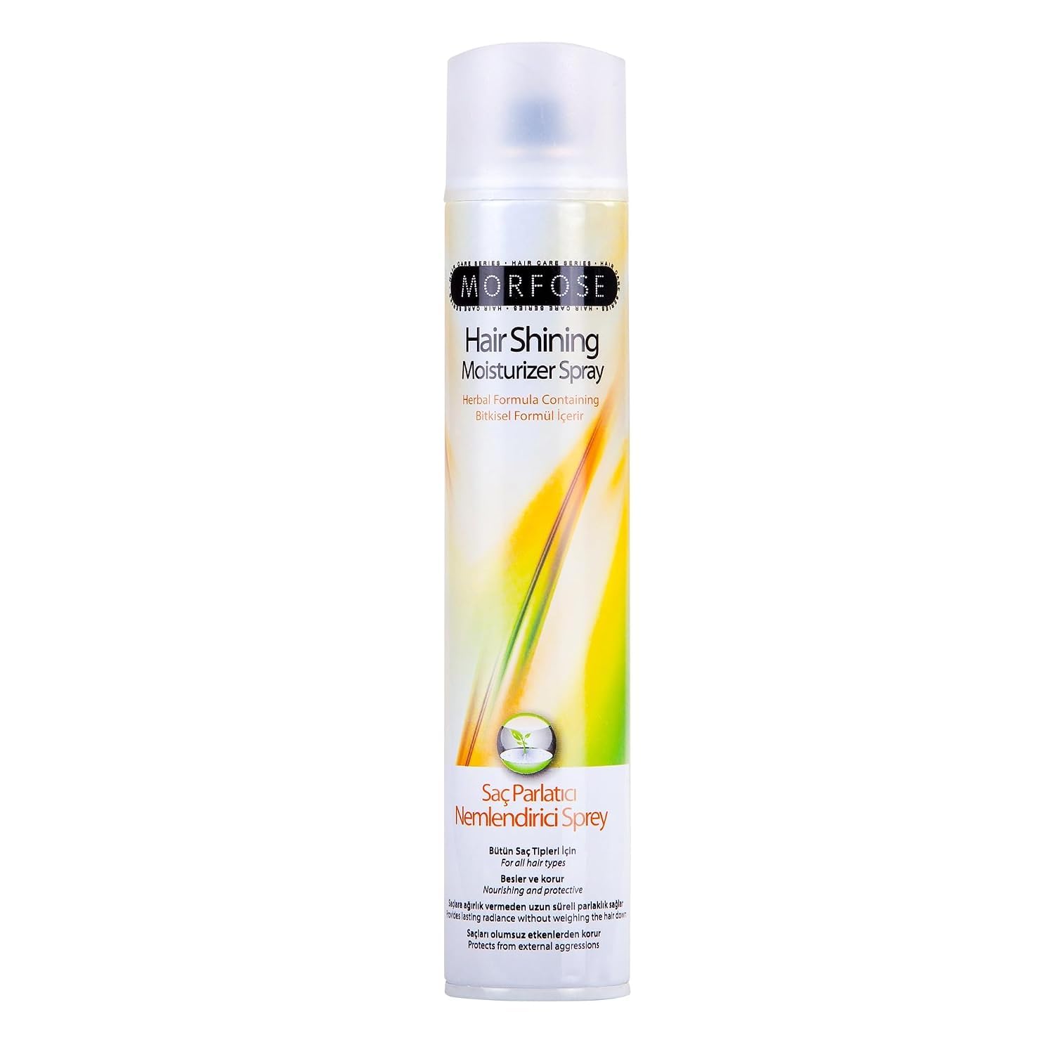 Morfose Hair Shine Spray for Dry Damaged Hair, Anti Frizz Gloss Mist with Moisturizing Formula, Lightweight Finishing Spray for Women and Men, 13.53 Fl Oz