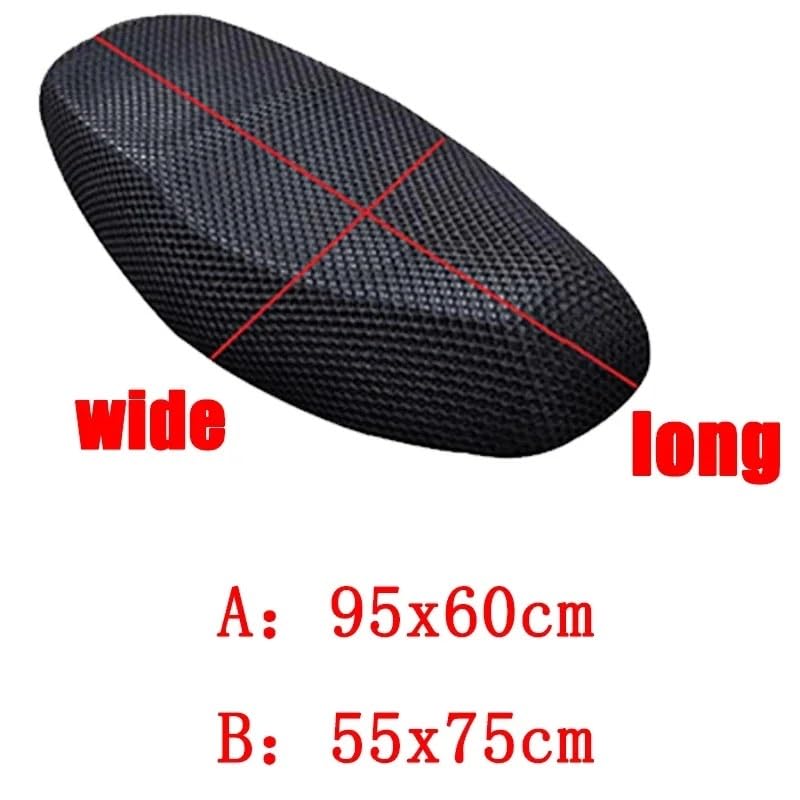 Protector de malla red y funda de asiento para moto universal transpirable scooter 7