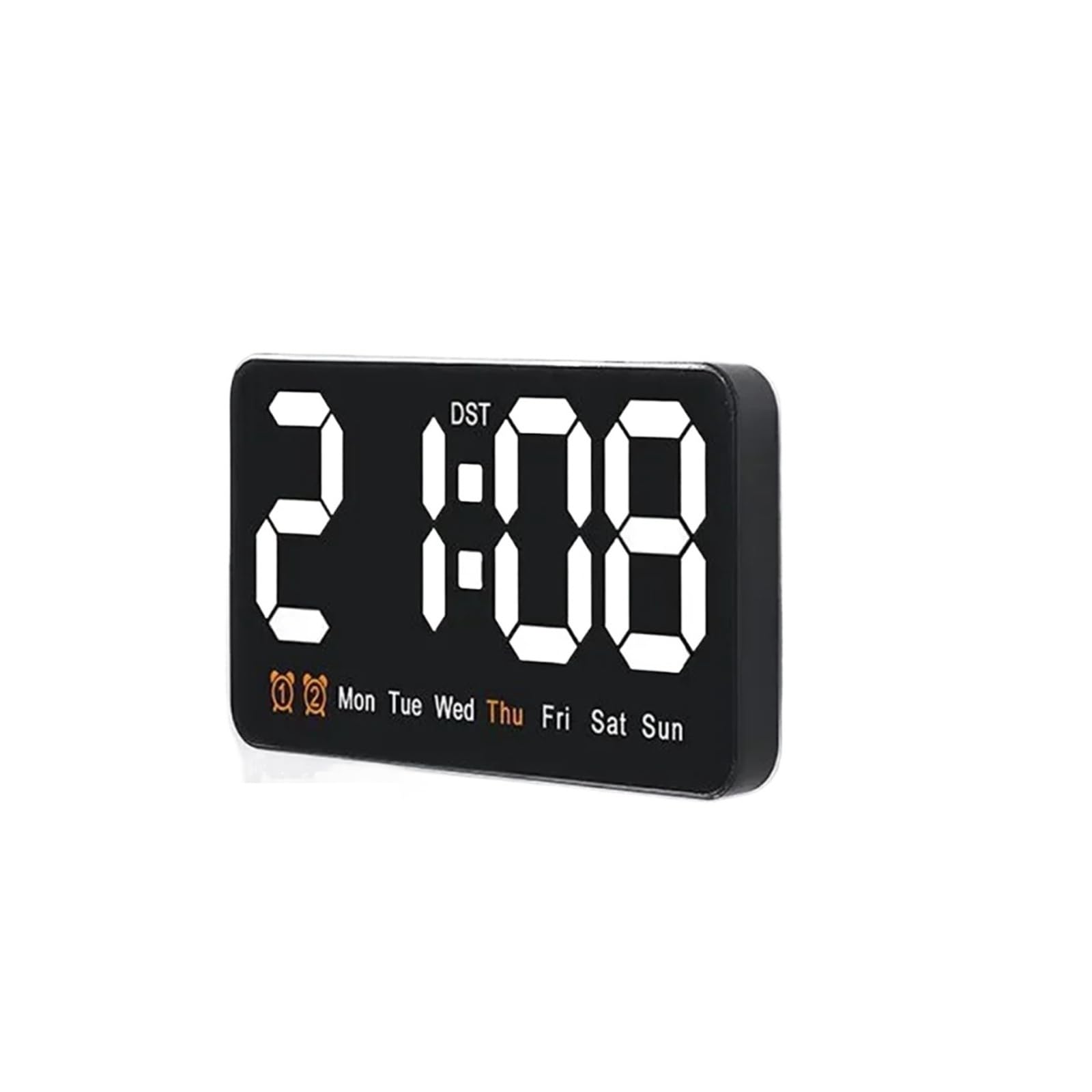 Digitaler Wecker, Sprachsteuerung, digitale Wanduhr mit Temperatur, Datum, Wochentag, großes LED-Display, Dual-Alarme, Schlummerfunktion, Sommerzeit, Wandmontage/Schreibtisch, für Schreibtisch, Grün