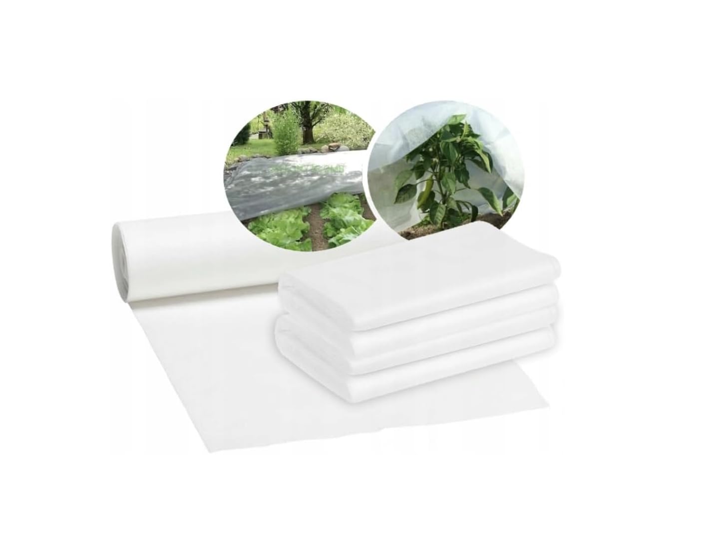 F & R Gartenvlies zur Abdeckung von Gemüsebeeten 17 g/m² I Gartenvlies wasserdurchlässig I Pflanzenvlies I Frostschutz Pflanzen Winter I Vlies Frostschutz I Pflanzenschutzfolie I 3,2m x 100m