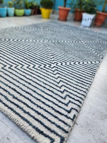 Image of Soft Pure Woolen Modern Collection Tufted Carpet for Living Room,Bedroom'Kitchen and Hall (5 X 7) Feet