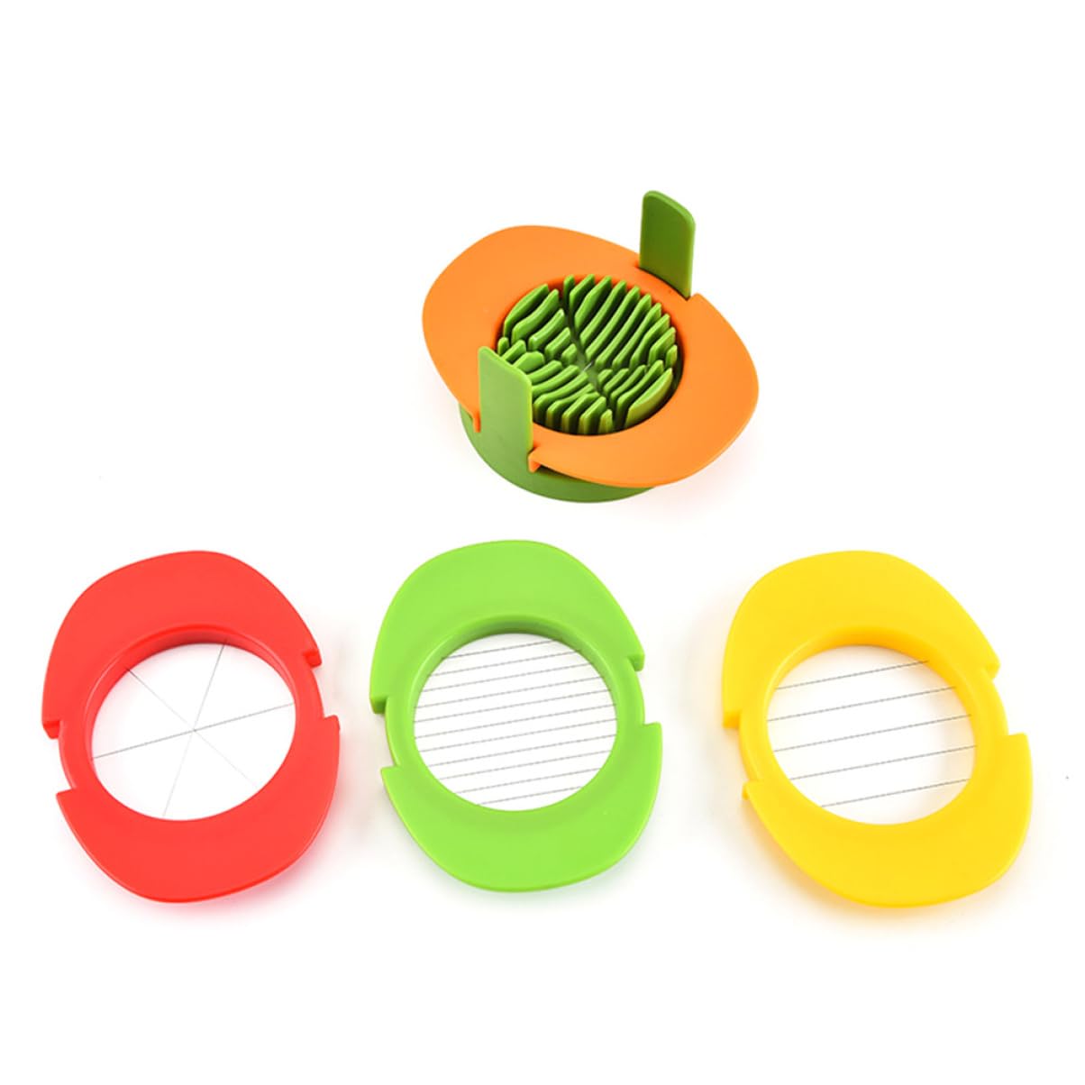 STOBAZA Stainless Steel Egg Slicer Multifunctional Cutter for Hard Boiled Eggs Fruits and Vegetables Easy to Use Kitchen Gadget for Precise Slicing and Dividing