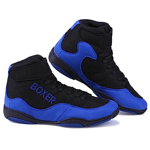 Mens' Lightweight Wrestling Shoes Unisex Breathable Fitness Shoes for Wrestling Boxing Weightlifting