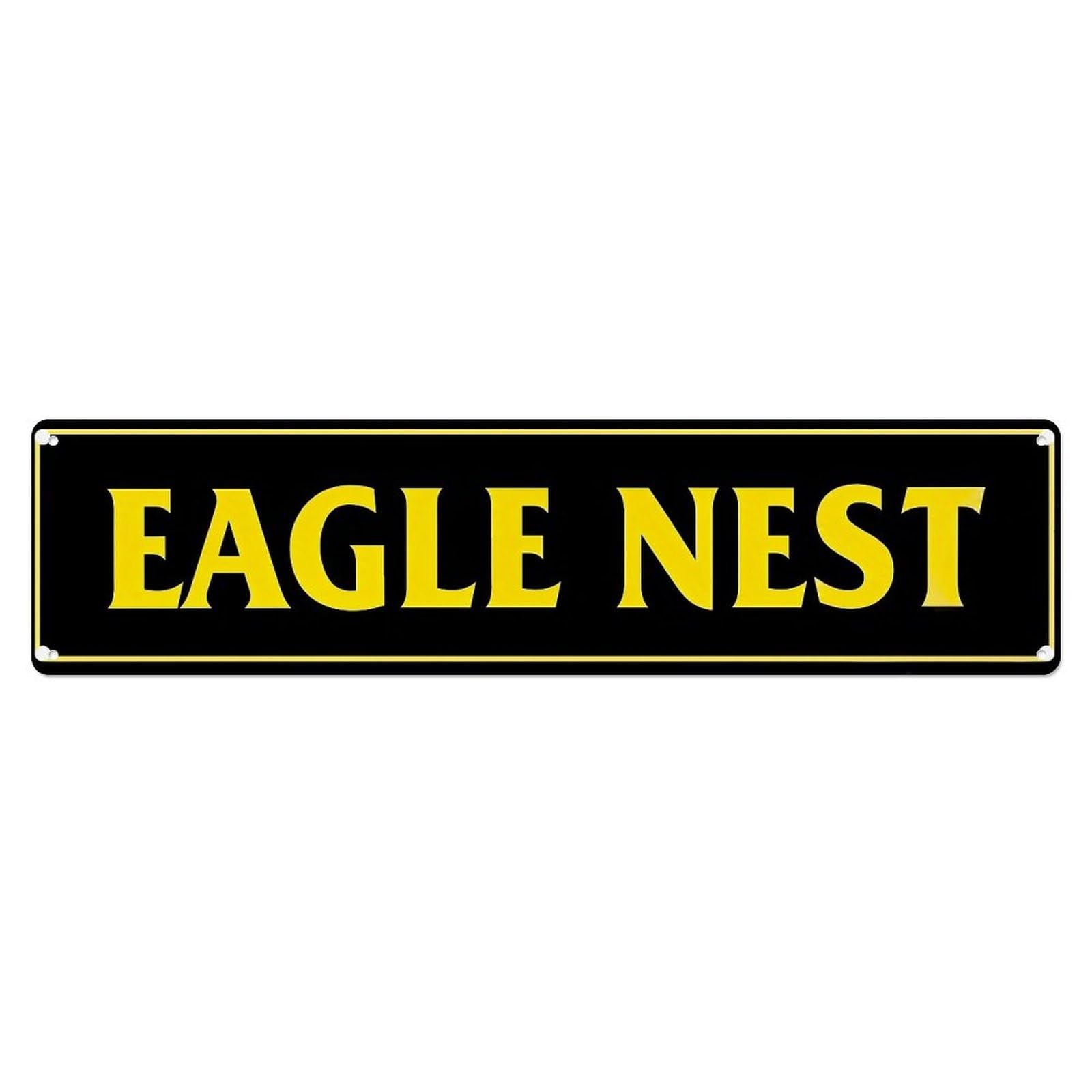 Eagle Nest Sign Pattern Metal Tin Sign Plaque