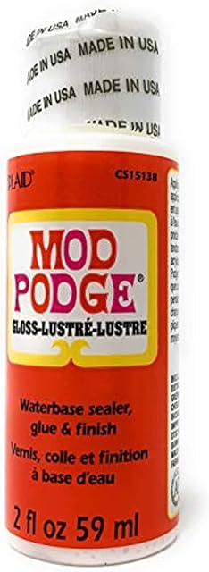 Plaid Crafts Mod Podge Waterbase Sealer, Glue and Finish, Gloss Finish, 59 ml