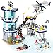 QLT City Police Station Police Toy, Compatible with Lego City Police Building Blocks, with Helicopter, Ship, 565PCS Gift for Boys Girls Ages 6-12