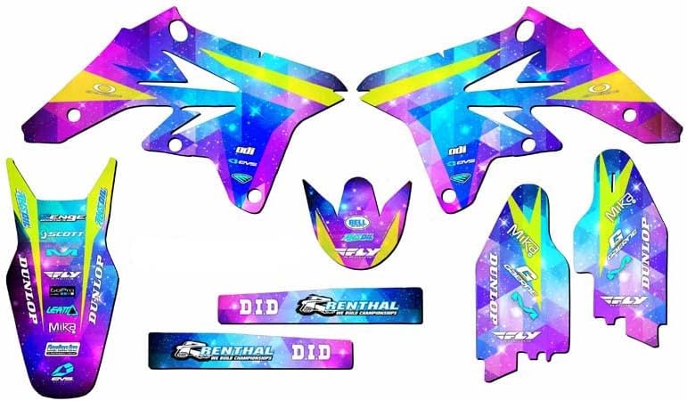 2007-2009 RMZ 250 Space KADET Galaxy Senge Graphics Complete Kit with Rider I.D. Compatible with Suzuki