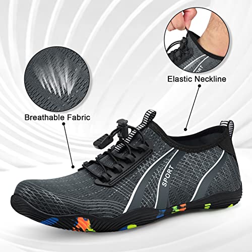 Image of ATHMILE Water Shoes for Men Women River Swim Beach Pool Adult Quick Dry