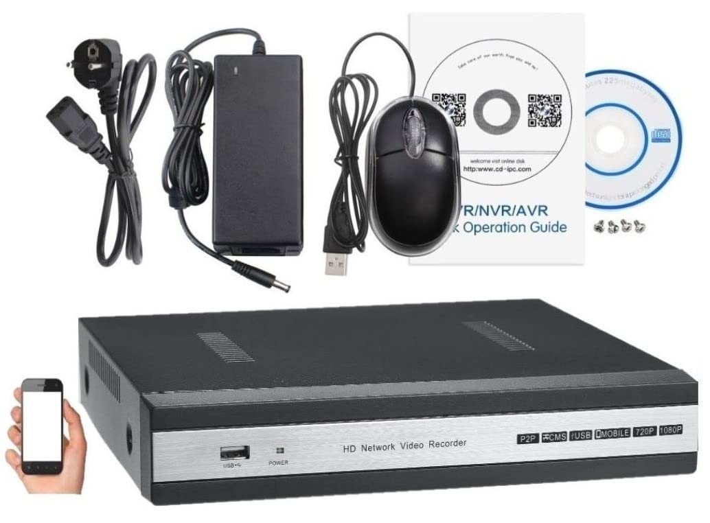 NVR 8CH 1944P-H265 5.0MP met Ingebouwde Switch 4 uitgangen POE