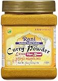 Rani Curry Powder EXTRA HOT (11-Spice Authentic Indian Blend) 16oz (1lb) 454g PET Jar ~ All Natural | Salt-Free | Vegan | No Colors | Gluten Friendly | NON-GMO | Indian Origin