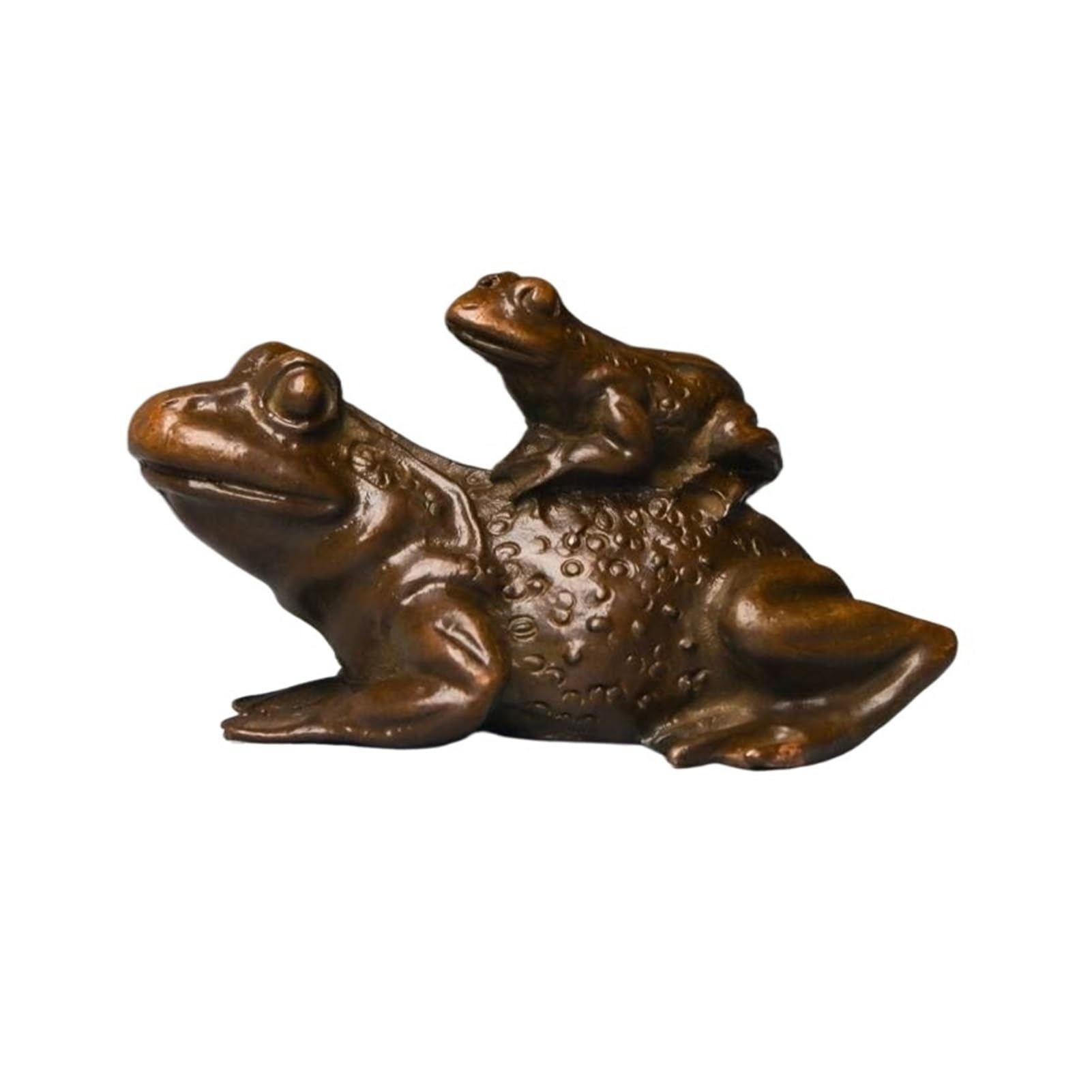 Huolimxun Pure Copper Mother And Son Toad Statue