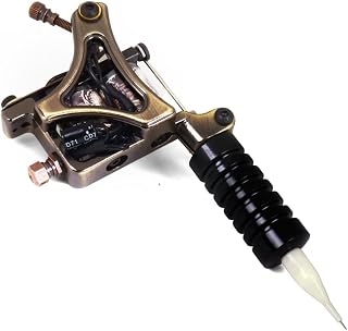 Tattoo Gizmo Coil Tattoo Machine 10 Wrap used as Liner and Shader Gun Compatible with Long Needle 22mm Aluminium Grip Incl... Price In India