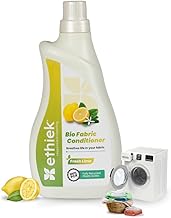 Ethiek Natural Fabric Conditioner & Fabric Softener | 1 Litre | Softer Clothes, Lemon freshness | Plant Based, Non-Toxic, Eco-friendly & Orgranic | Protects Shine | Safe for Woolens & Kids Clothes