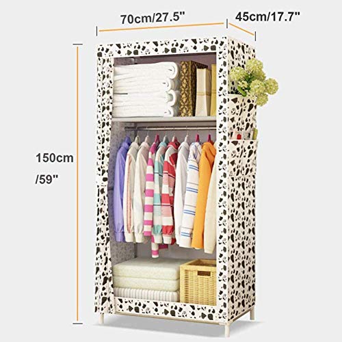 Armoire portative facile à assembler avec tige de suspension intégrée