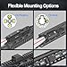 DARKFANG Mlok and Picatinny Flashlight and Red Laser Combo for Rifle, 1450 Lumen Weapon Light with Remote Pressure Switch