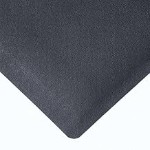 NoTrax 480R4875BL 480-Pebble Trax 4 x 75 Black Anti-Fatigue Mat with Red Stop