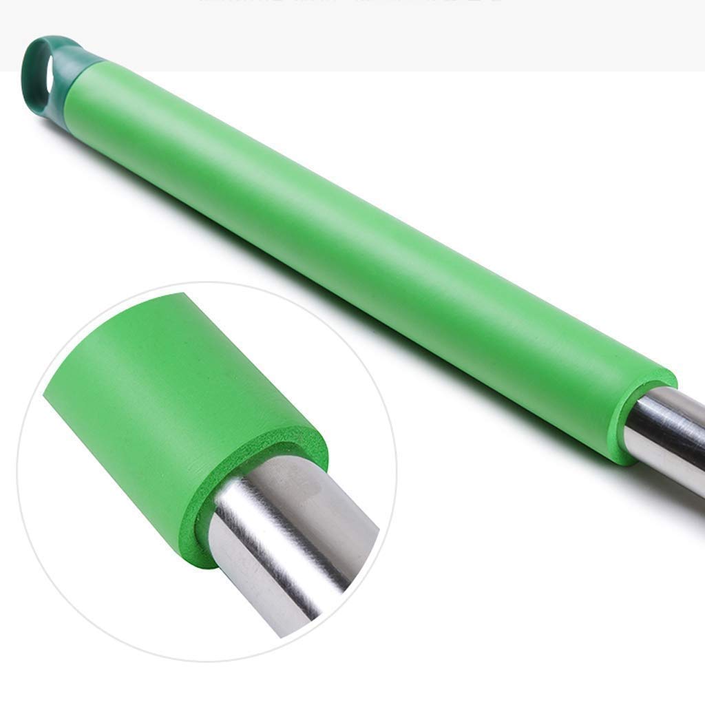 Mopa - Trapeador de Microfibra Profesional, Mango de Acero Inoxidable - Repuestos de paño de Microfibra sin Almohadillas y 1 Estropajo para Eliminar la Suciedad Incluido