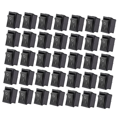 PRETYZOOM Electrical Products Boat Switch 35pcs 2 Pin 250vac/6a Mini Toggle On-Off Power Switch Acid Alkali Resistant
