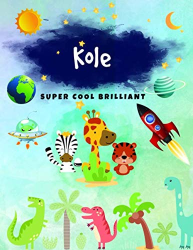 Kole: Journal, Sketchbook and Notebook Gifts for Boys & Kids - Composition Size (8.5"x11") With Large Lined Pages, Perfect for Journal, Writing, ... Pirate & Watercolor Design) (Kole Book)