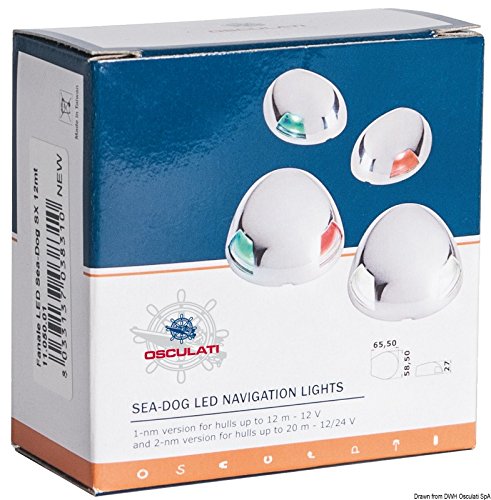 Osculati Sea-Dog led navigation light 225° white 12 m