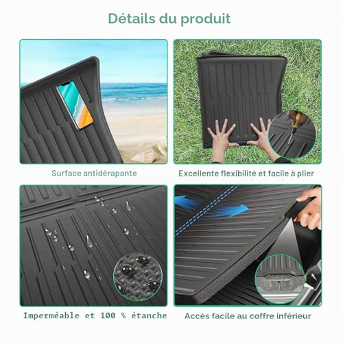 Tapis de sol Tesla Model Y Juniper scan 3D original ajustement parfait GAFAT - 4