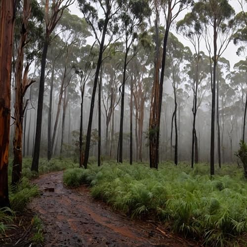 Rainy Eucalyptus Forest - 10 Hours Sleep Sound