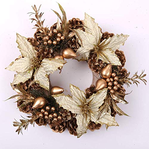 NMDD Guirnaldas navideñas Guirnaldas Decoración Guirnaldas navideñas para Puerta Principal Guirnaldas navideñas Artificiales Árbol de Navidad Puerta Pared Casa Centro Comercial Adorno Colgante (T