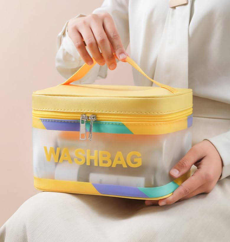 Miniatura 6 de LEJN Neceser Bolsa de viaje Bolsa de maquillaje resistente al agua Bolsa de cosméticos Organizador de viaje Contenedor de tamaño completo Artículos