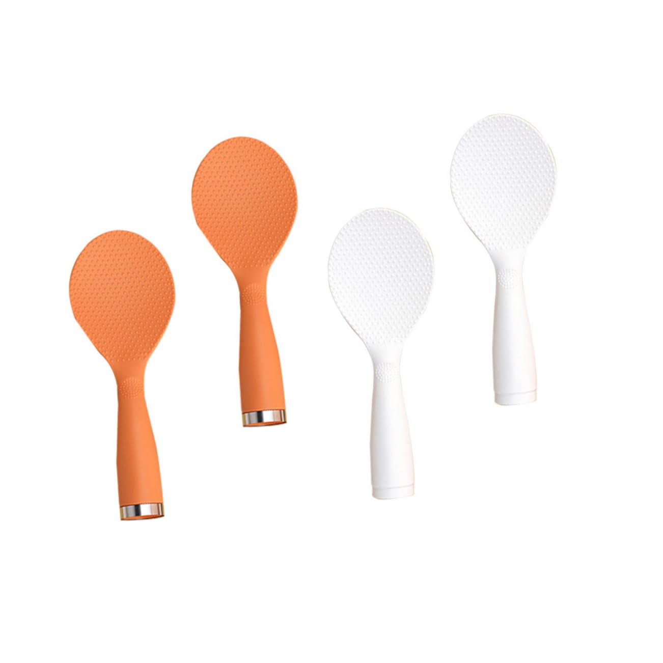 MOLUCKFU 4pcs Rice Spoon Standing Spoon Reusable Spoon Family Spoon Simple Design Spoon Convenient Spoon Rice Paddle Rice Cooker Rice Spatula Paddle Restaurant Spoon Kitchen Supply Plastic