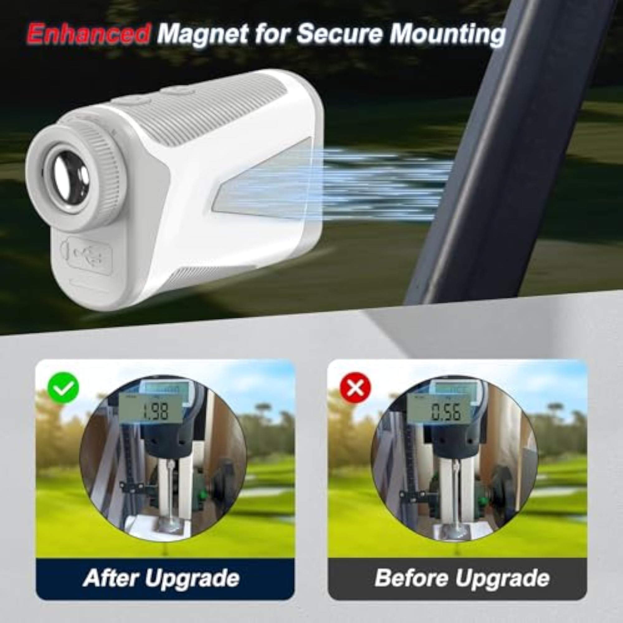 Mini4 Golf Rangefinder with Slope and Magnet