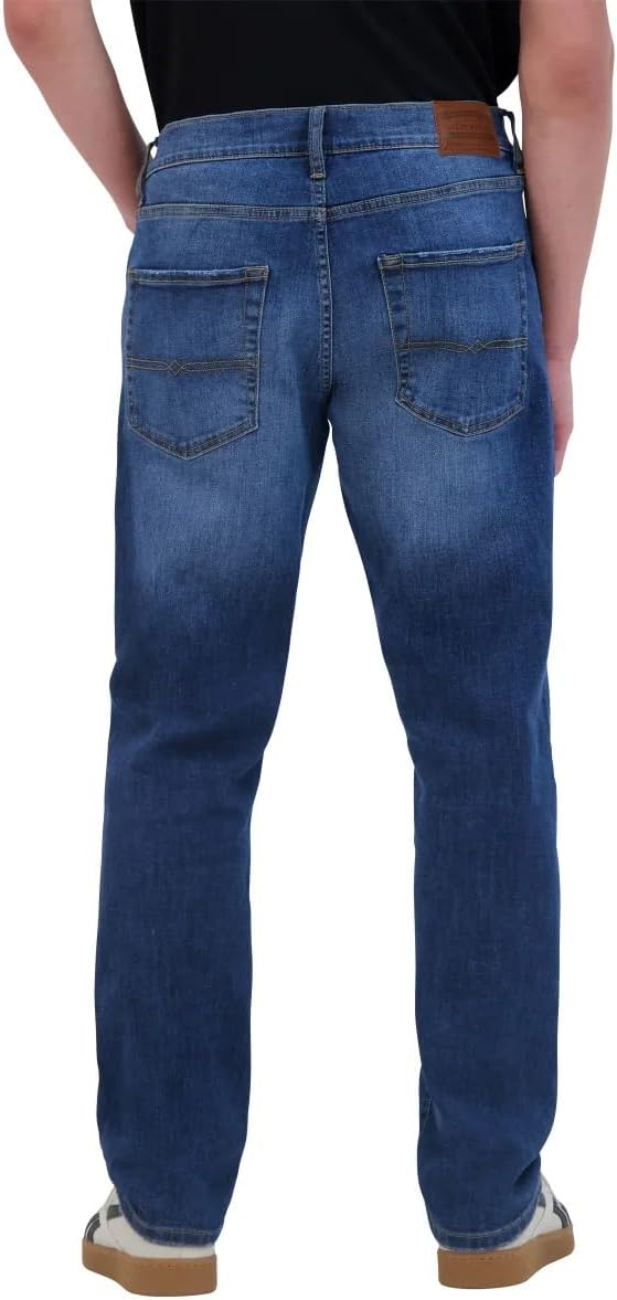 Lucky Brand Men’s Athletic Fit Midrise Waist 410 Jean Straight Leg (Blue,34W x 34L) - Image 5