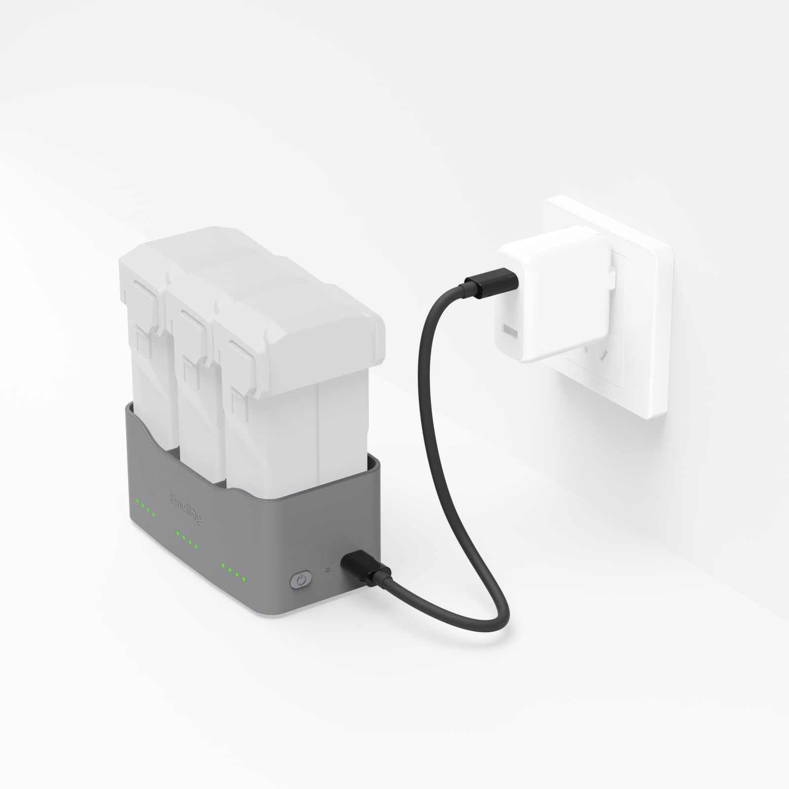 SMALLRIG 65W 3-Kanal-Akkuladegerät für DJI Mini 5/4 / 3 Pro, für DJI Mini 3 Intelligente Flugakkus, Schnellladegerät mit 5 Modi, USB-Ausgang und Mehrfachschutz - 6501