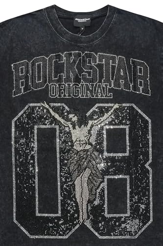 Men's Field 2.0 Black/Grey Graphic Rhinestone T-Shirt2