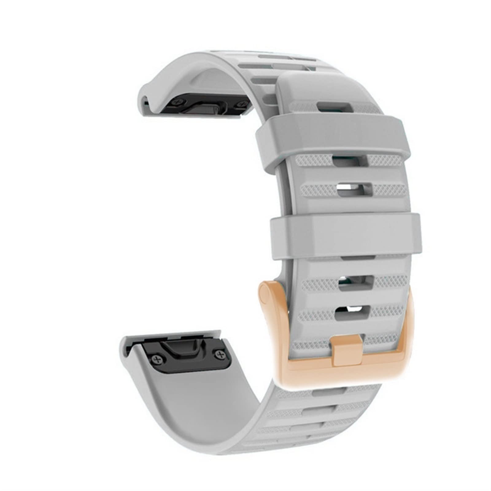 CZKE For Garmin Fenix 6S 5S Watchband 20mm Bracelet For Fenix 6s Pro 5s Plus Rose gold buckle Silicone Quick Replacement Wrist Straps (Color : E, Size : 20mm)