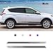 Pegatina para Coche para RAV4 Etiqueta Decoración De La Carrocería Raya Deportes Carreras De Calcomanía Pegatinas para Falda Lateral 200x12 Negro