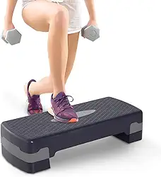 Step de Academia 67 x 28 x 10-15 Com Regulagem De Altura