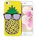 Produktbild iPhone 5S Hüllen, Se Hülle Schwarz, iPhone 5 Handyhülle, SpiritSun Weiche Flexible Gel TPU Silikon Handy Hülle Schale Etui Protective Case Cover für iPhone5/5S/SE Silikonhülle Tasche Schutzhülle Rück mit Ultra Slim Skin Cover Apple iPhone5/5S/SE(4,0 Zoll)-Ananas