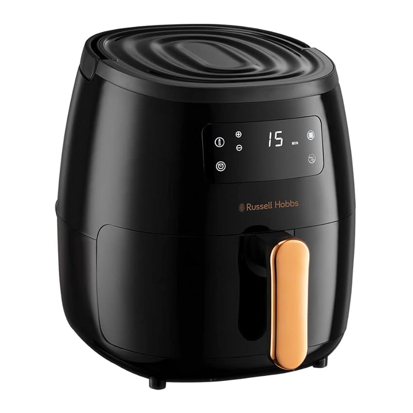 Immagine del prodotto Russell Hobbs, Friggitrice ad aria XL 5 l, 7 funzioni cottura, no olio, calore uniforme, 1600 W, T° regolabile (80-200°C), spegnimento automatico, Satisfray Air Large, 26510-56