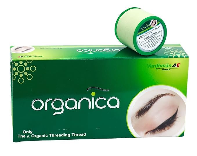 Organica Threading Thread Pack Of 4 Spool | Soft Cotton Thread For Precision Threading | Suitable For Facial Hair Grooming And Eyebrow Shaping | Smooth Glide Makeup And Salon Use Thread-image-40