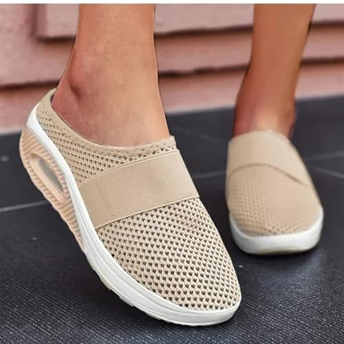 Orthopedic Slippers for Women Comfort Wear Orthowear Shoes Air Cushion Slip On Walking Slippers, Mesh Breathable Arch Support Orthopedic Sandals Summer Casual Outdoor Backless Mules3